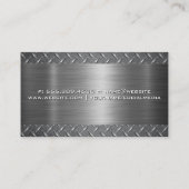 Steam Roller | Staal | Bouw Visitekaartje (Achterkant)