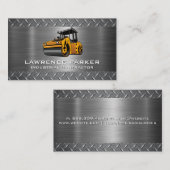 Steam Roller | Staal | Bouw Visitekaartje (Voorkant / Achterkant)