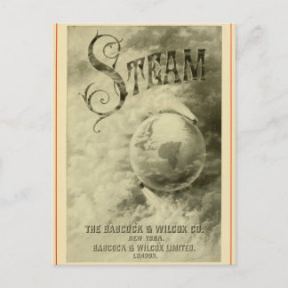 Steam runt de wereld van 1904 briefkaart