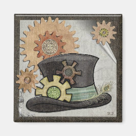 Steam Sass Steampunk Gemengde Media Magneet