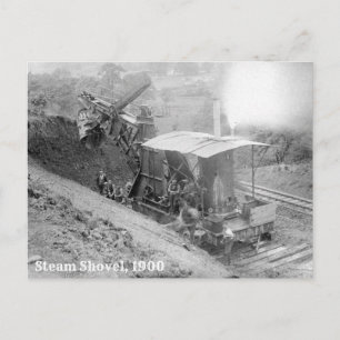Steam Shovel, 1900 Briefkaart