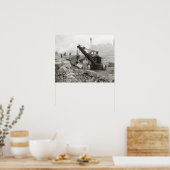 Steam Shovel, 1910.  foto Poster (Keuken)