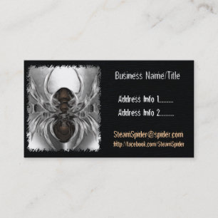 Steam Spider Kostuum Accessoires Designer Artiest Afsprakenkaartje