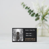 Steam Spider Kostuum Accessoires Designer Artiest Afsprakenkaartje (Staand voorkant)