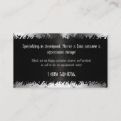 Steam Spider Kostuum Accessoires Designer Artiest Afsprakenkaartje (Achterkant)