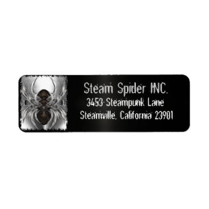 Steam Spider Steampunk voor Persoonlijk & Bedrijf Etiket