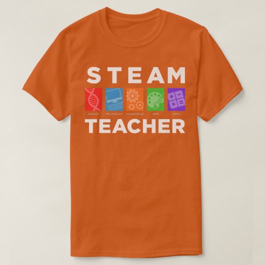 STEAM TEACHER Science Technology Engineering Arts T-shirt (Design voorkant)