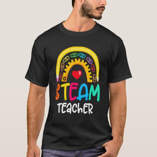 Steam Teacher Squad Team Bemanner Terug naar schoo T-shirt (Voorkant)