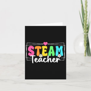 Steam Teacher Terug naar School Stem Teacher Stude Kaart