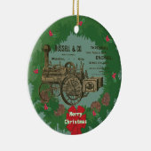 Steam Traction Engine 1889 Russell and Company Keramisch Ornament (Rechts)