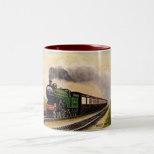 Steam Train Coffee Cup Tweekleurige Koffiemok (Center)