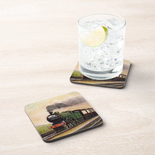 Steam Train Cork Onderzetter (Rechterzijde)