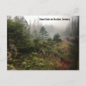 Steam Train Duitsland Briefkaart (Voorkant)