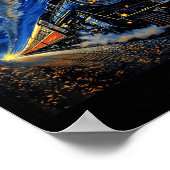 Steam Train Graphic For Men Boys Locomotive Poster (Hoek)