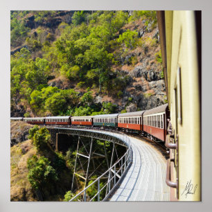 Steam Train in Cairns, Australië Poster
