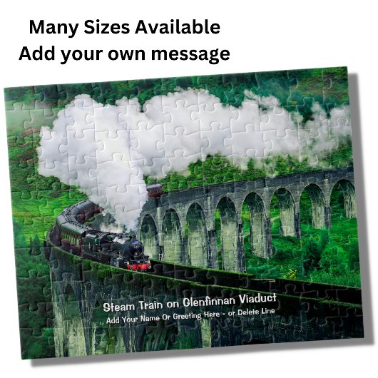 Steam Train in Glenfinnan Viaduct - Naam toevoegen Legpuzzel