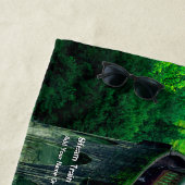 Steam Train in Glenfinnan Viaduct - Naam toevoegen Strandlaken (In situ)