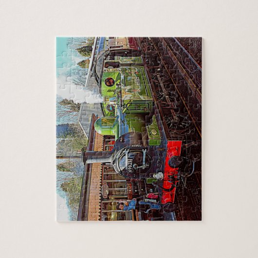 Steam Train Jigzaag Legpuzzel (Verticaal)