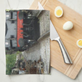 Steam Train Kitchen Towel Theedoek (Quarter Fold)