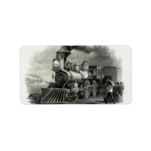 Steam Train Label