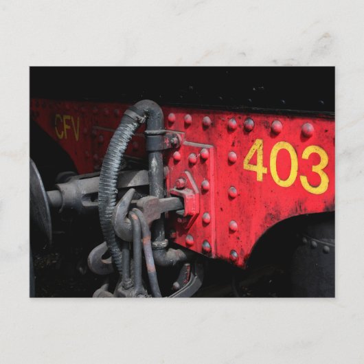 Steam Train Le Mastrou 403 Briefkaart stoommotor (Voorkant)