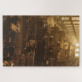 Steam Train Locomotive #01 Jigzaag Puzzle 1014 pc. Legpuzzel (Horizontaal)