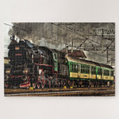 Steam Train Locomotive #03 Jigzaag Puzzle 1014 pc. Legpuzzel (Horizontaal)