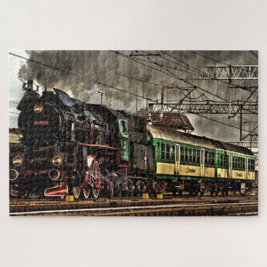 Steam Train Locomotive #03 Jigzaag Puzzle 1014 pc. Legpuzzel (Horizontaal)