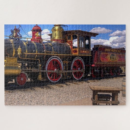 Steam Train Locomotive #19 Jigzaag Puzzle 1014 pc. Legpuzzel (Horizontaal)
