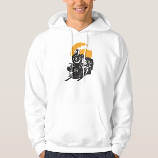 Steam Train Mannen Hoodie (Voorkant)
