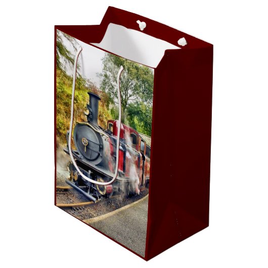 STEAM TRAIN MEDIUM CADEAUZAKJE (Voorkant Gekanteld)