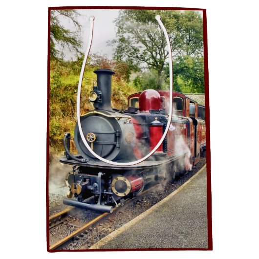 STEAM TRAIN MEDIUM CADEAUZAKJE (Voorkant)