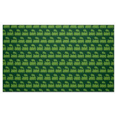 Steam Train Pattern - Avocado on Dark Green Stof (Fat Quarter)