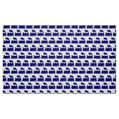 Steam Train Pattern - Deep Navy Blue en White Stof (Fat Quarter)