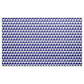 Steam Train Pattern - Deep Navy Blue en White Stof (Yard (91,4 cm))