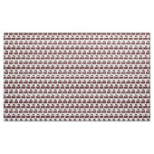 Steam Train Pattern - Donkerbruin op White Stof (Yard (91,4 cm))