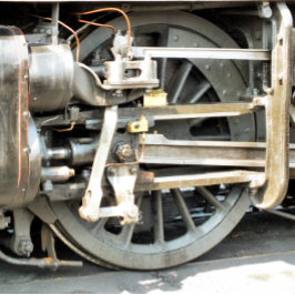 STEAM TRAIN-vergrotingskaart