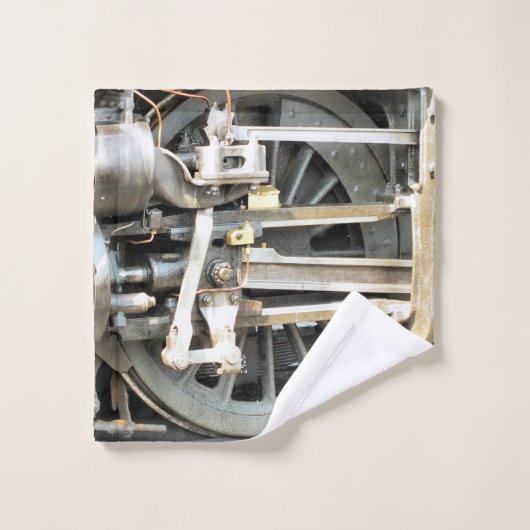 STEAM TRAINS BAD HANDDOEK (Wasdoekje)