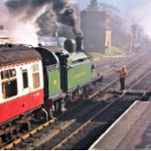 STEAM TRAINS BADMAT
