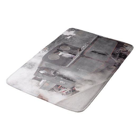 STEAM TRAINS BADMAT (Gekanteld)