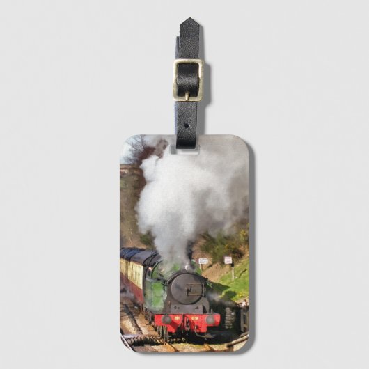 STEAM TRAINS BAGAGELABEL (Voorkant (verticaal))
