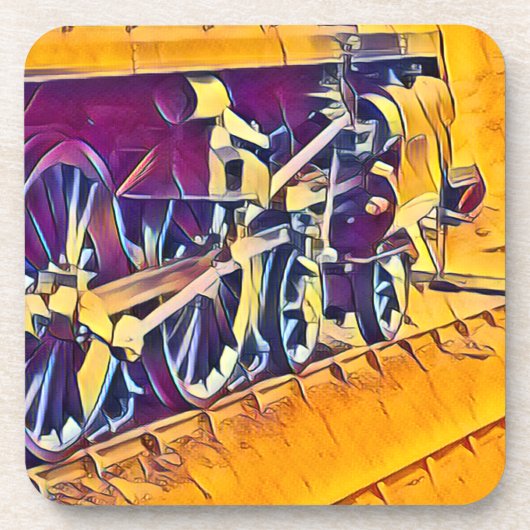 STEAM TRAINS BIER ONDERZETTER (Voorkant)