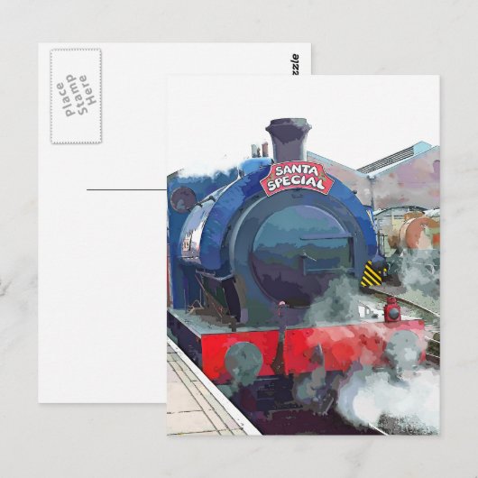 STEAM TRAINS BRIEFKAART (Voorkant / Achterkant)