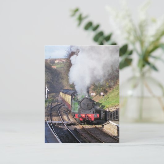 STEAM TRAINS BRIEFKAART (Staand voorkant)