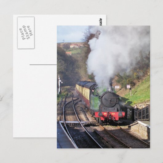 STEAM TRAINS BRIEFKAART (Voorkant / Achterkant)