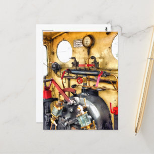 STEAM TRAINS BRIEFKAART