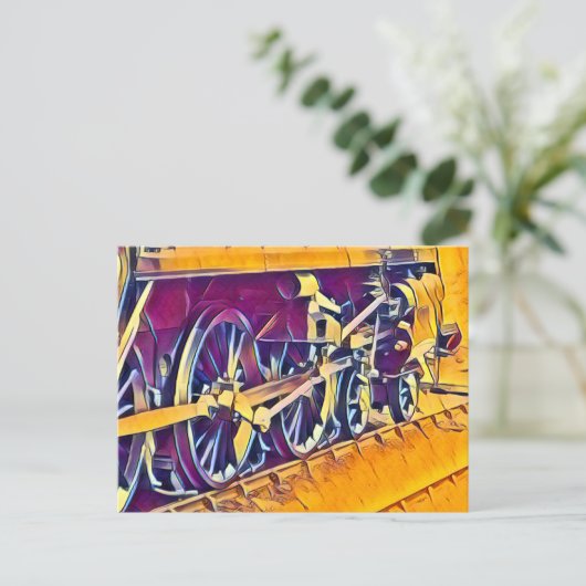 STEAM TRAINS BRIEFKAART (Staand voorkant)