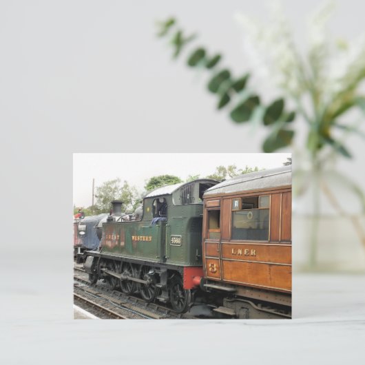 STEAM TRAINS BRIEFKAART (Staand voorkant)