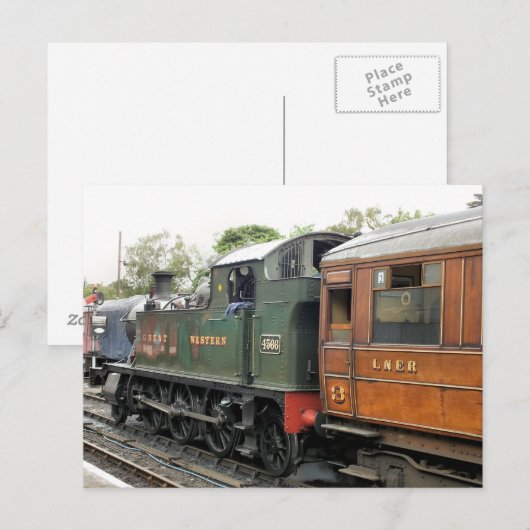 STEAM TRAINS BRIEFKAART (Voorkant / Achterkant)