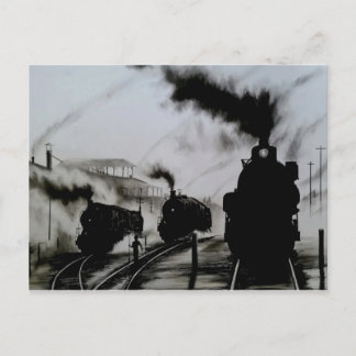 Steam-Trains Briefkaart